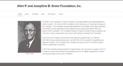 Desktop Screenshot of greenfdn.org