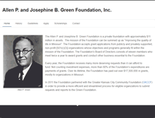 Tablet Screenshot of greenfdn.org